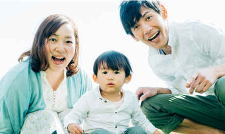 子育て家族写真