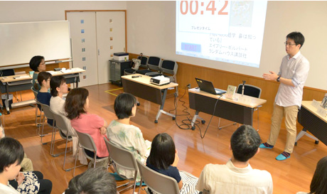 いこまの図書館でのイベントの様子